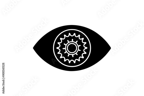 creative details Eyeball Icon Vector Illustration