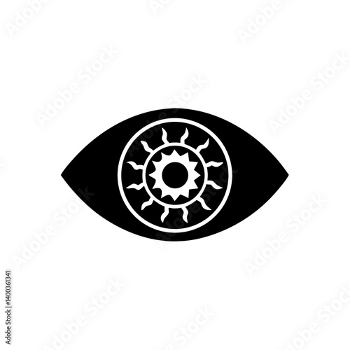 creative details Eyeball Icon Vector Illustration