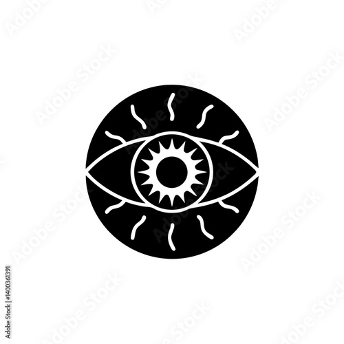 creative details Eyeball Icon Vector Illustration