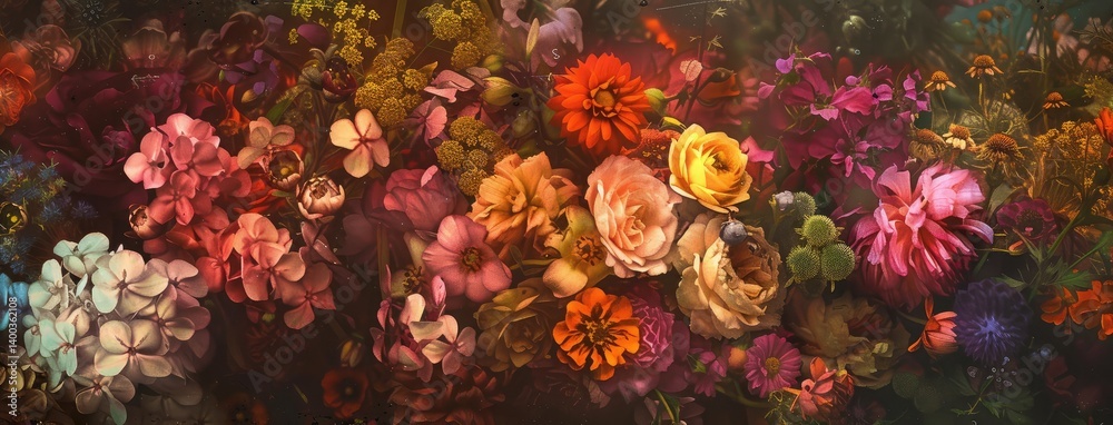 Floral Symphony: A Colorful Bloom