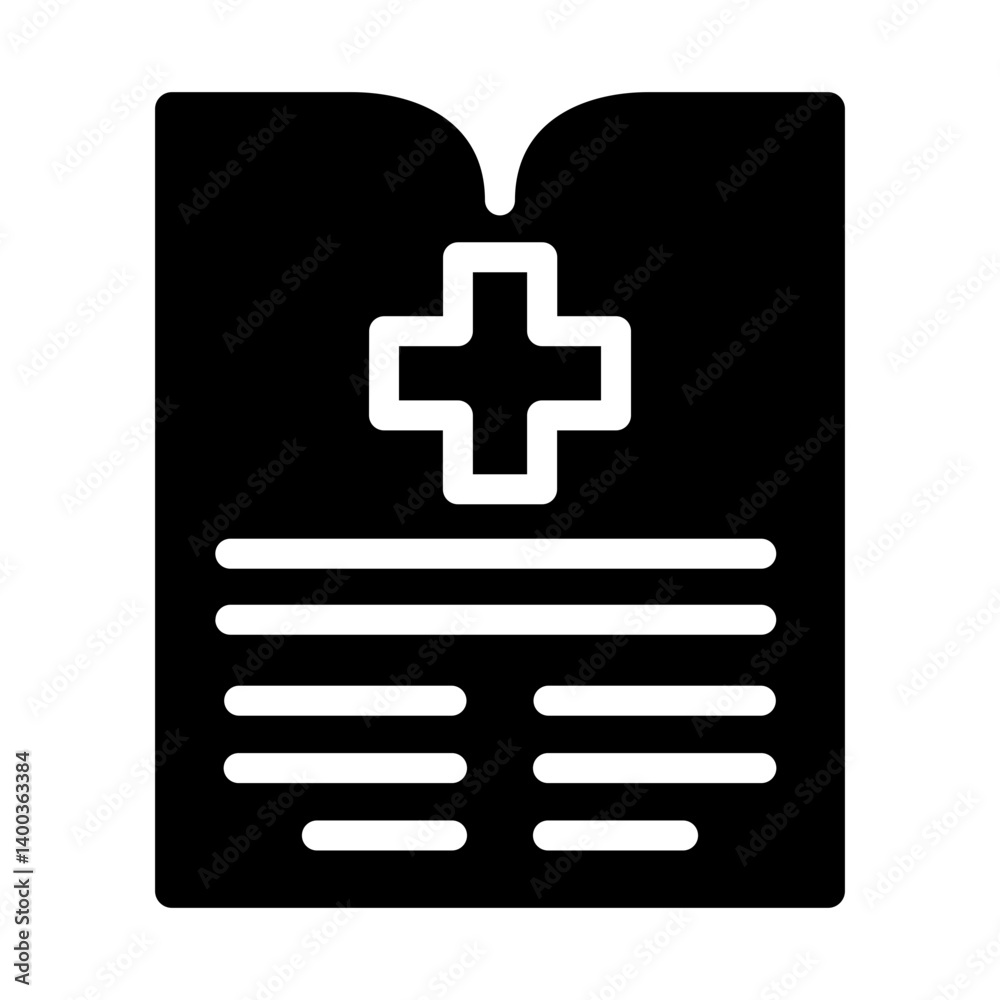 Vector Design Medical History Icon Style Vector Design Medical History Icon Style