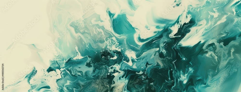 Tranquil Teal Swirls
