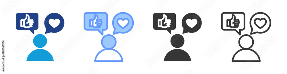 Customer Feedback icon set multiple style collection Customer Feedback icon set multiple style collection