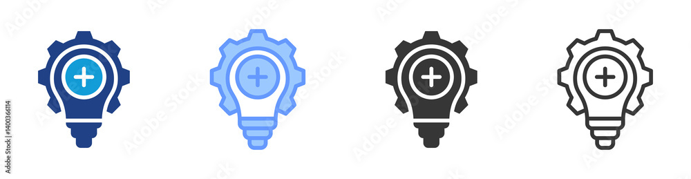Proactive Approach icon set multiple style collection Proactive Approach icon set multiple style collection