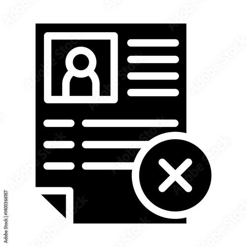 Vector Design Denied Icon Style