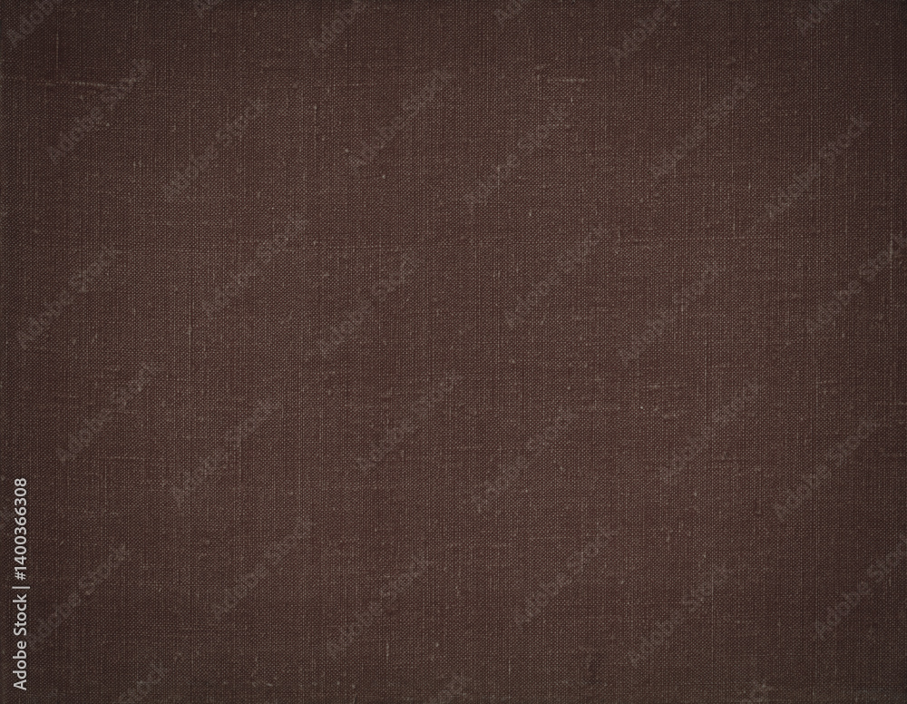 Textile texture. Old book cover. Rough canvas surface. Blank retro page. Empty place for text. Perfect for background and vintage style design.