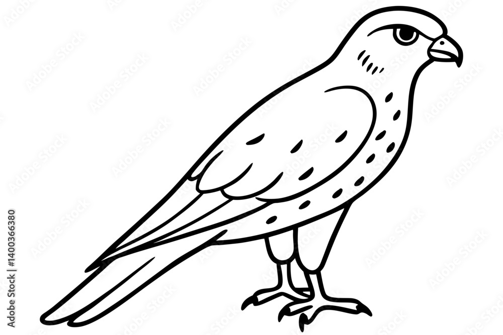 Kestrel Abstract Linework Kestrel Abstract Linework