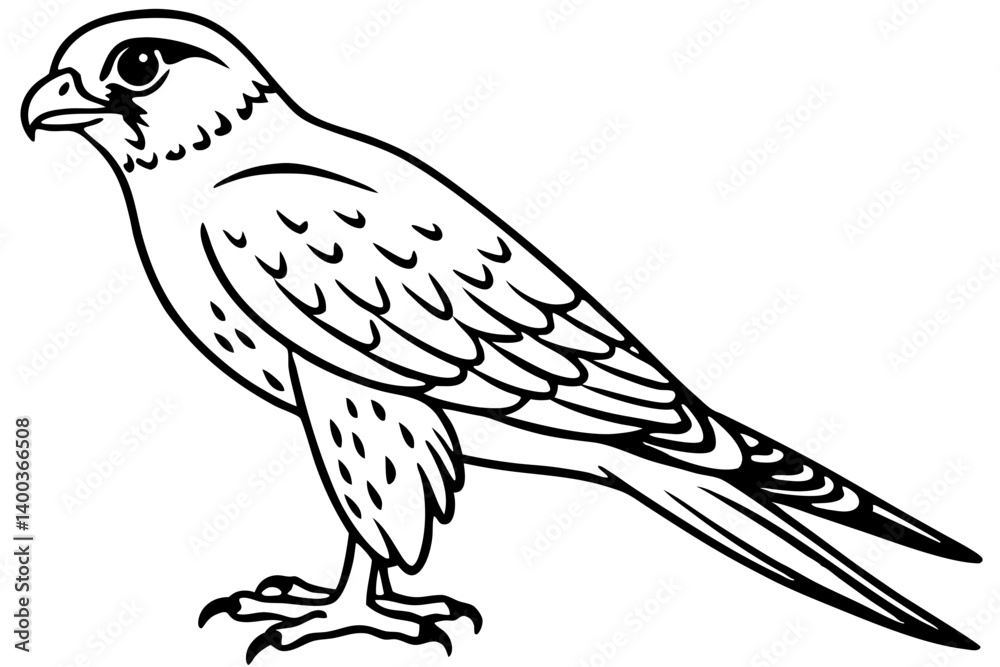 Fototapeta premium Kestrel Abstract Linework