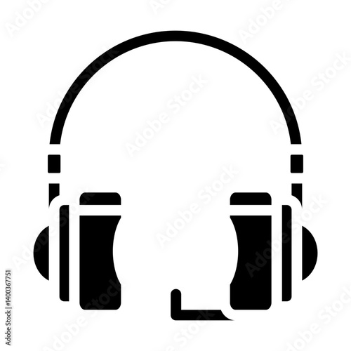 Vector Design Headphone Icon Style