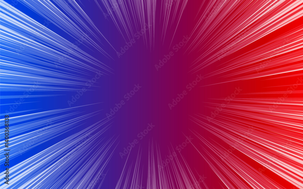 Comic background with gradient zoom effect. illustration vector