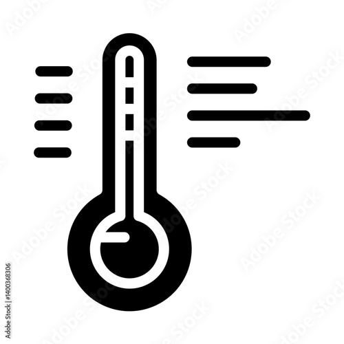 Thermometer Icon Style