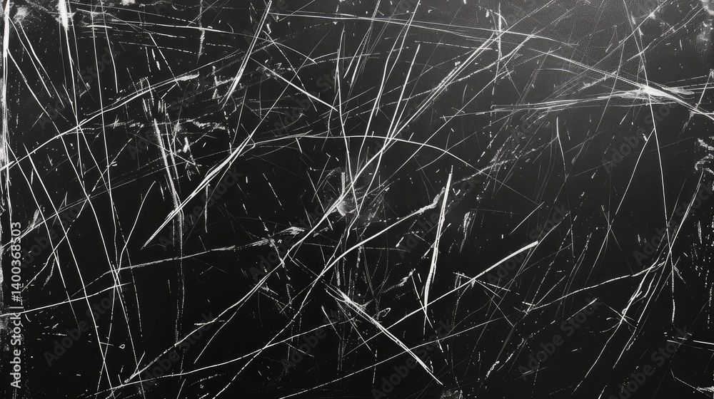 Abstract Scratches on Dark Surface