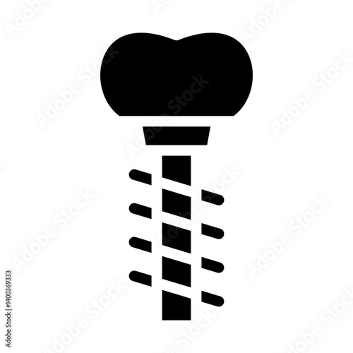 Dental Implant Icon Style