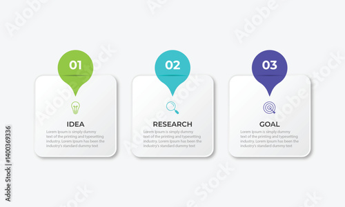 Business infographic template design. 3 options or steps timeline infographic design. Can be used for process diagram, presentations, workflow layout, flow chart, steps, banner.