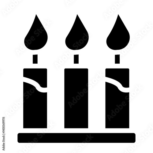Candles Icon Style