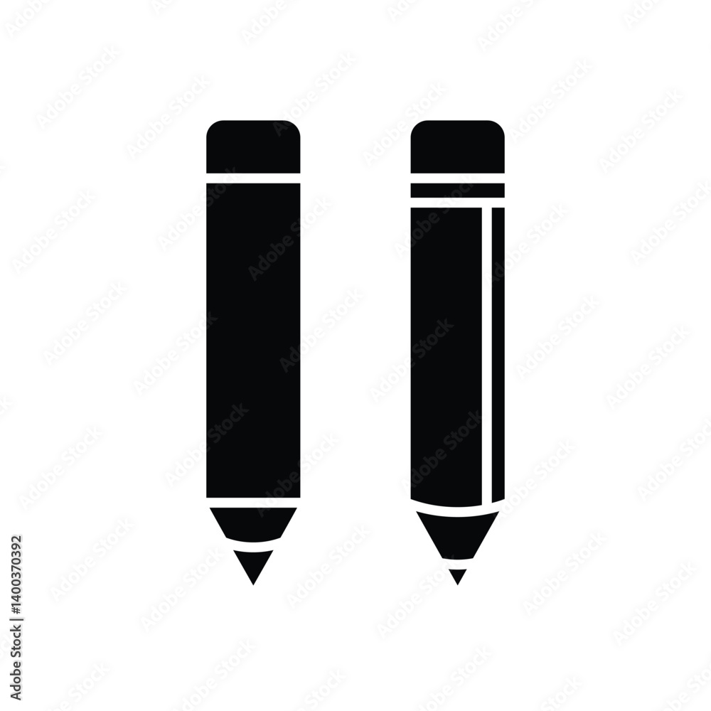 pencil, icon, flat, design, vector, illustrations, education, style, trendy, collections pencil, icon, flat, design, vector, illustrations, education, style, trendy, collections
