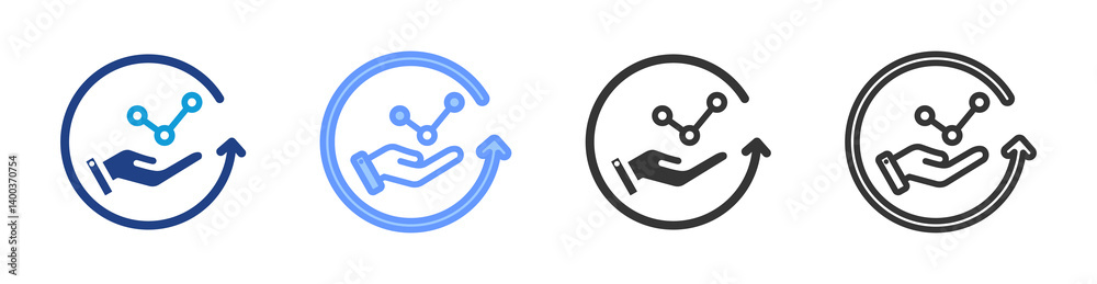 Service Availability icon set multiple style collection Service Availability icon set multiple style collection