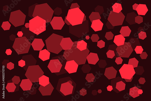 Red hexagon shapes form a modern geometric background style, great for dynamic posters, digital projects, or tech-related visual design