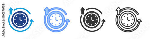 High Availabality icon set multiple style collection