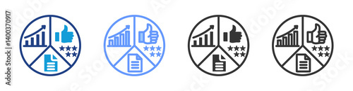 Sla icon set multiple style collection