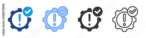 Impact icon set multiple style collection