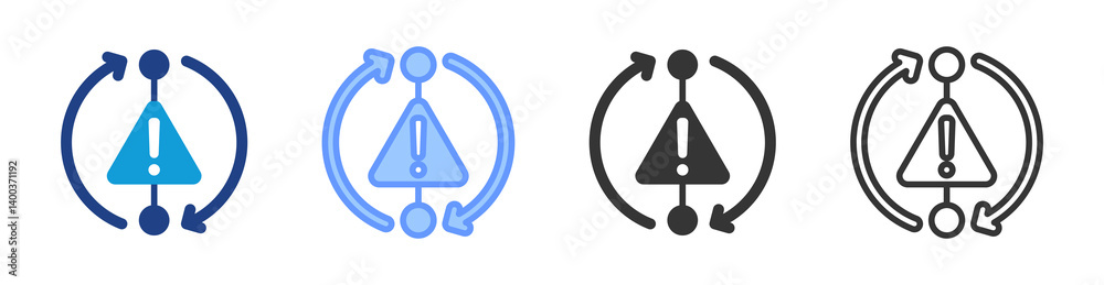 Resilience icon set multiple style collection Resilience icon set multiple style collection