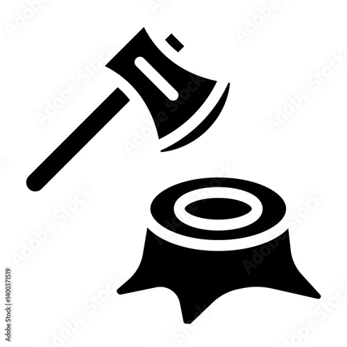 Deforestation Icon Style
