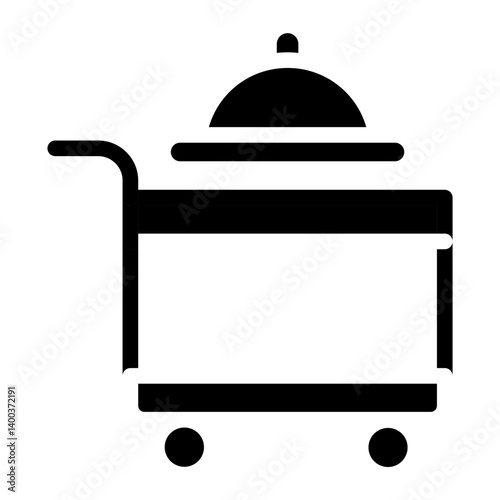 Serving Cart Icon Style