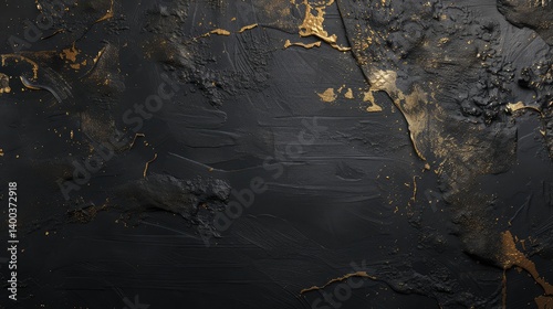 Elegant Black and Gold Abstract Texture