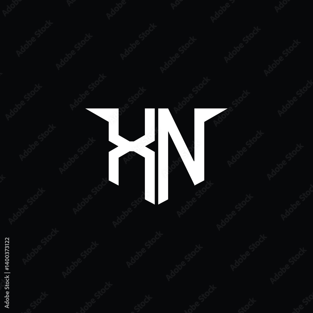 Obraz premium Modern Construction Logo with Symmetrical Design