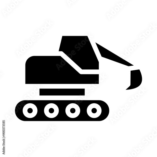Excavator Icon Style