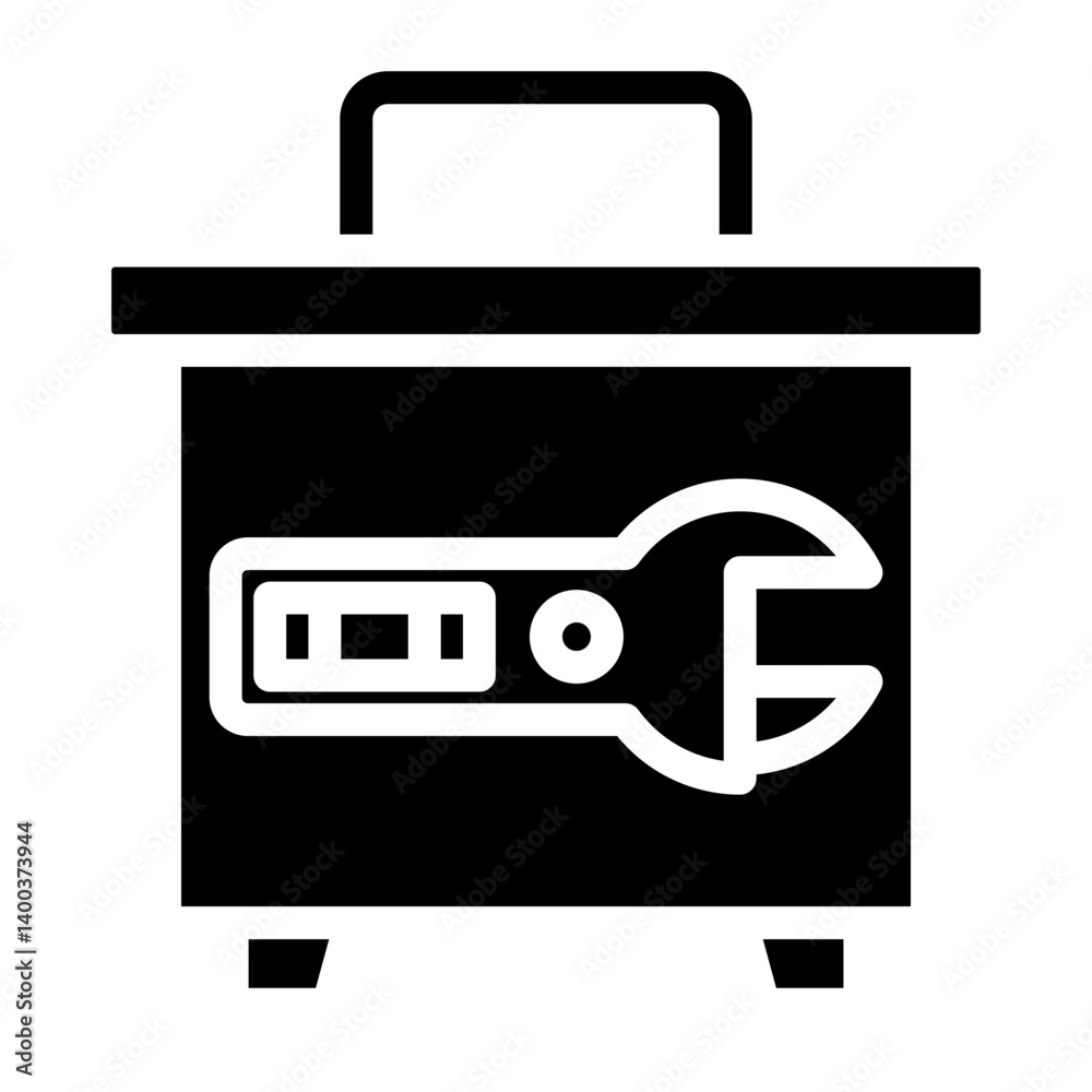 Fototapeta premium Toolbox Icon Style