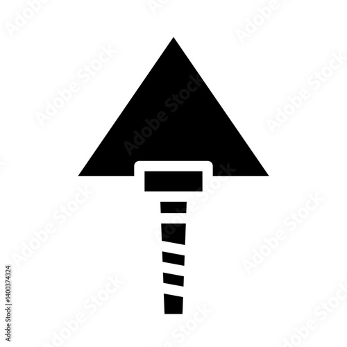 Plastering Trowel Icon Style