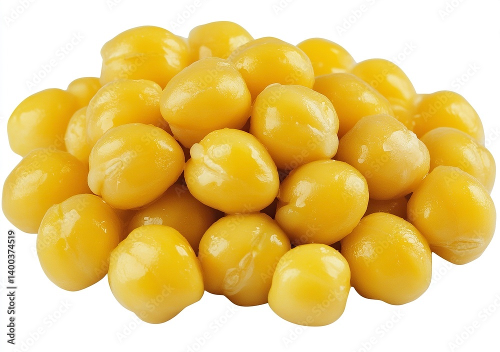 Pile of chickpeas isolated on a white background with a clipping path, close-up view. Stock photo, high quality. Pile of chickpeas isolated on a white background with a clipping path, close-up view. Stock photo, high quality.