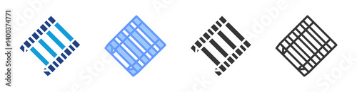 Pallet icon set multiple style collection