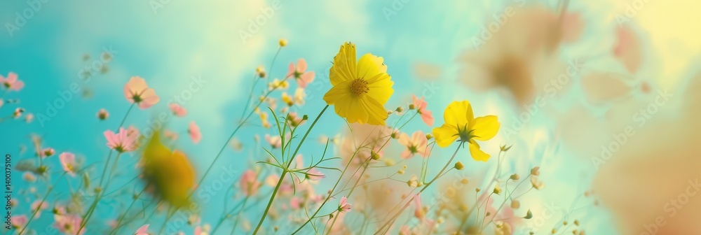 Whispers of Spring: Colorful Floral Serenity