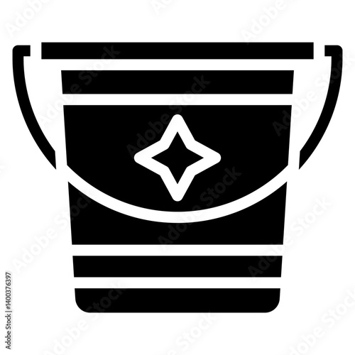 Sand Bucket Icon Style