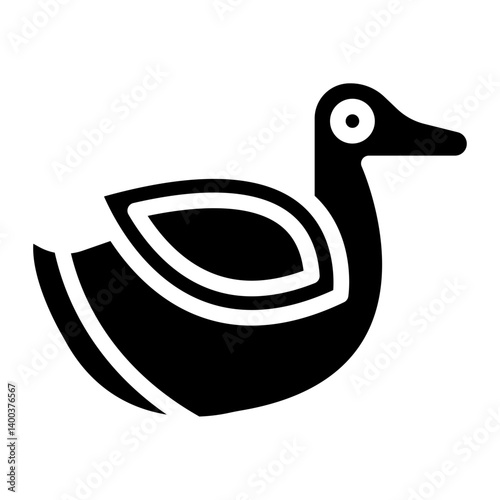 Duck Toy Icon Style