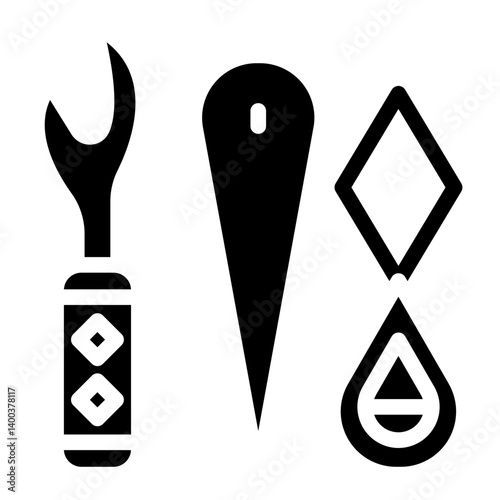 Sewing Tool Icon Style
