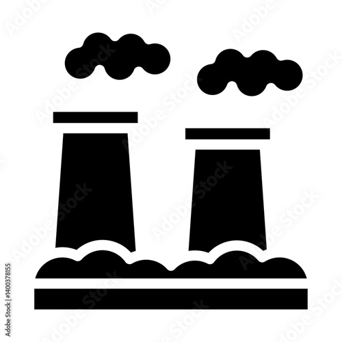 Air Pollution Icon Style