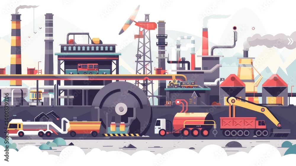 Modern Industrial Landscape