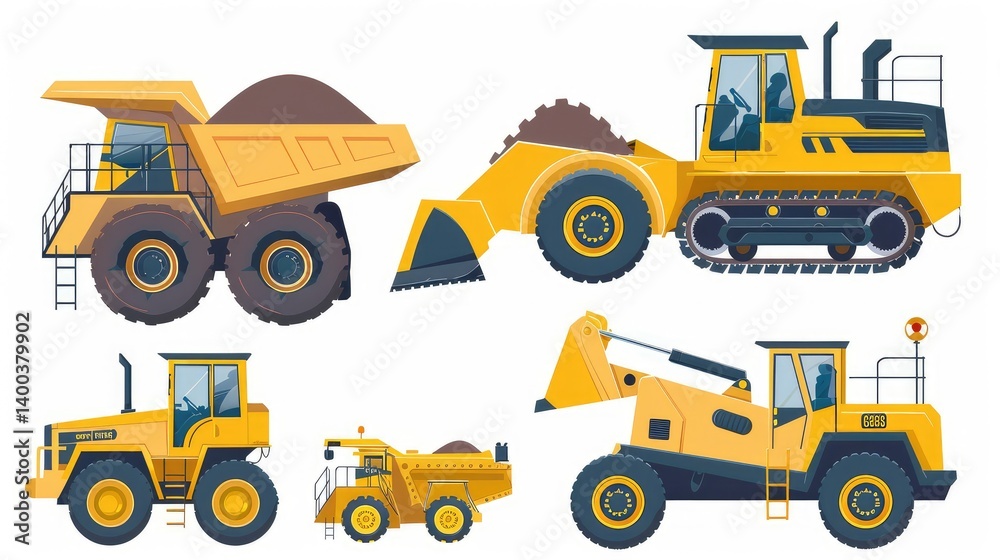 Powerful Construction Machinery Collection