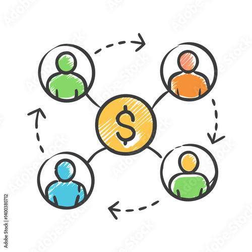 affiliate marketing icon, affiliate marketing vector illustration-simple illustration of affiliate marketing, perfect for affiliate marketing logos and icons