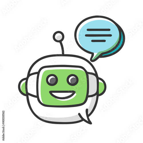 chatbot icon, chatbot vector illustration-simple illustration of chatbot, perfect for chatbot logos and icons