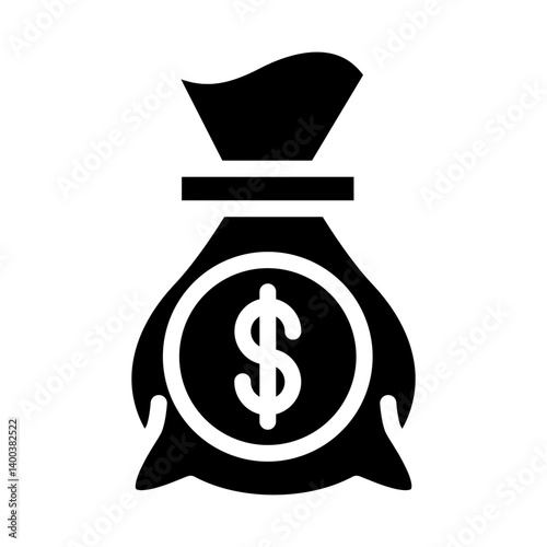 Money Bag Icon Style