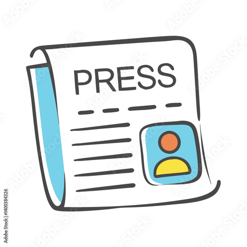 press release icon, press release vector illustration-simple illustration of press release, perfect for press release logos and icons