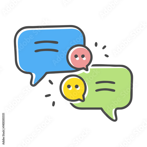 social media comments icon, social media comments vector illustration-simple illustration of social media comments, perfect for social media comments logos and icons