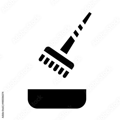 Hair Dye Brush Icon Style