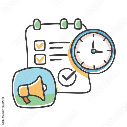 social media scheduler icon, social media scheduler vector illustration-simple illustration of social media scheduler, perfect for social media scheduler logos and icons