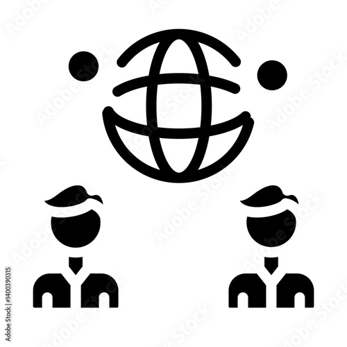 Global Network Icon Style